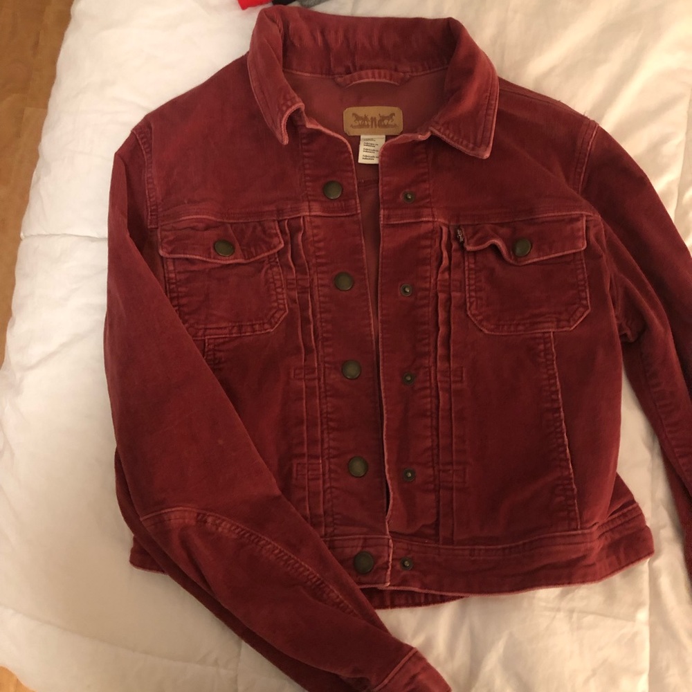 Vintage red corduroy Levi’s jacket